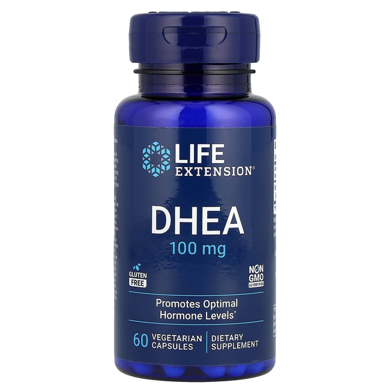 Life Extension, ДГЭА, 100 мг, 60 вегетарианских капсул