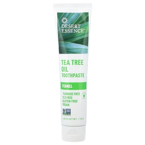Desert Essence, Зубная паста с маслом чайного дерева и фенхелем, 6,25 унц. (176 г)