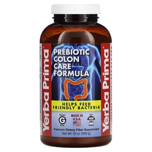 Yerba Prima, Формула для ухода за кишечником с пребиотиками, 340 г (12 унций)
