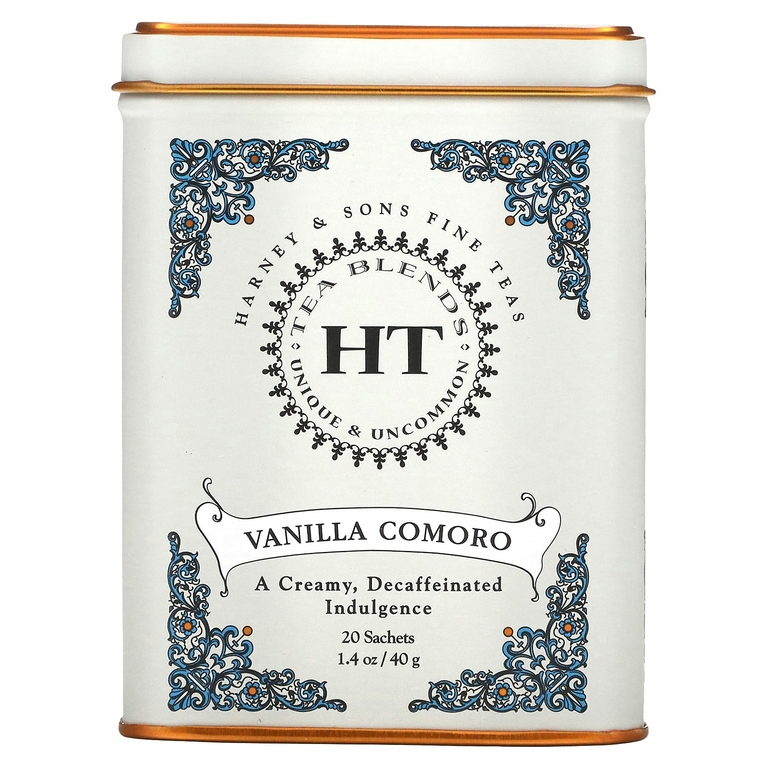 Harney & Sons, HT Tea Blend, чай со вкусом коморской ванили, 20 чайных саше, 40 г (1,4 унции)