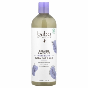 Babo Botanicals, успокаивающий шампунь, пена для ванн и мыло, лаванда и таволга, 450 мл (15 жидк. унций)