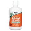 NOW Foods, коллоидные минералы, натуральный вкус малины, 946 мл (32 жидк. унции)