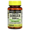 Mason Natural, Имбирь, цельные травы, 500 мг, 60 капсул (Товар снят с продажи) 