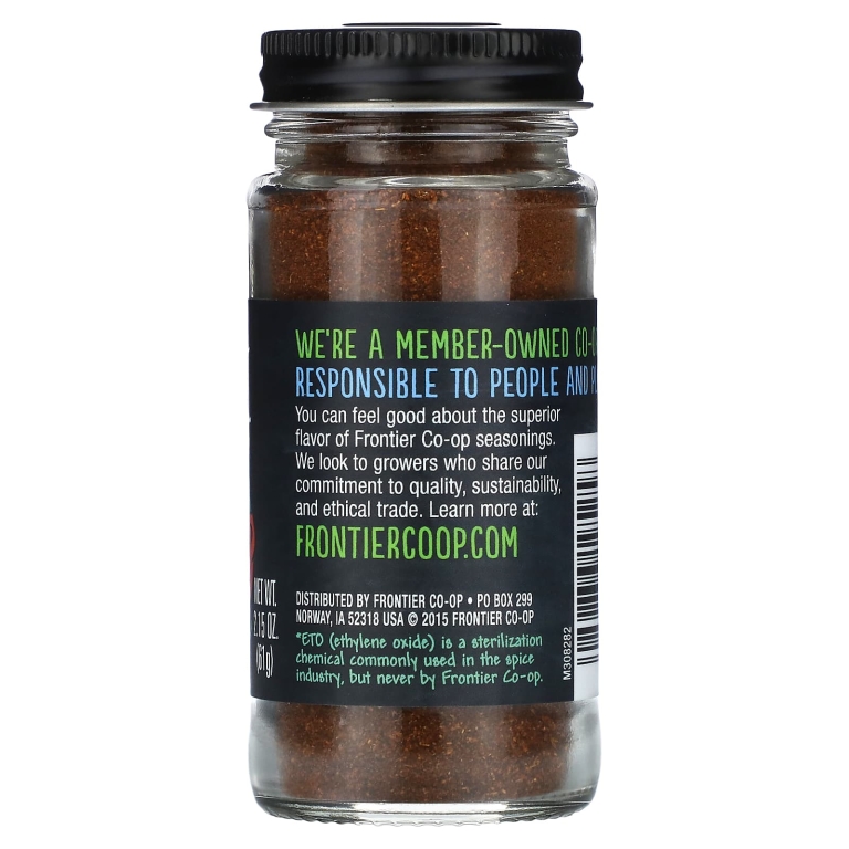 Frontier Co-op, Chipotle, копченый красный перец халапеньо, 61 г (2,15 унции)