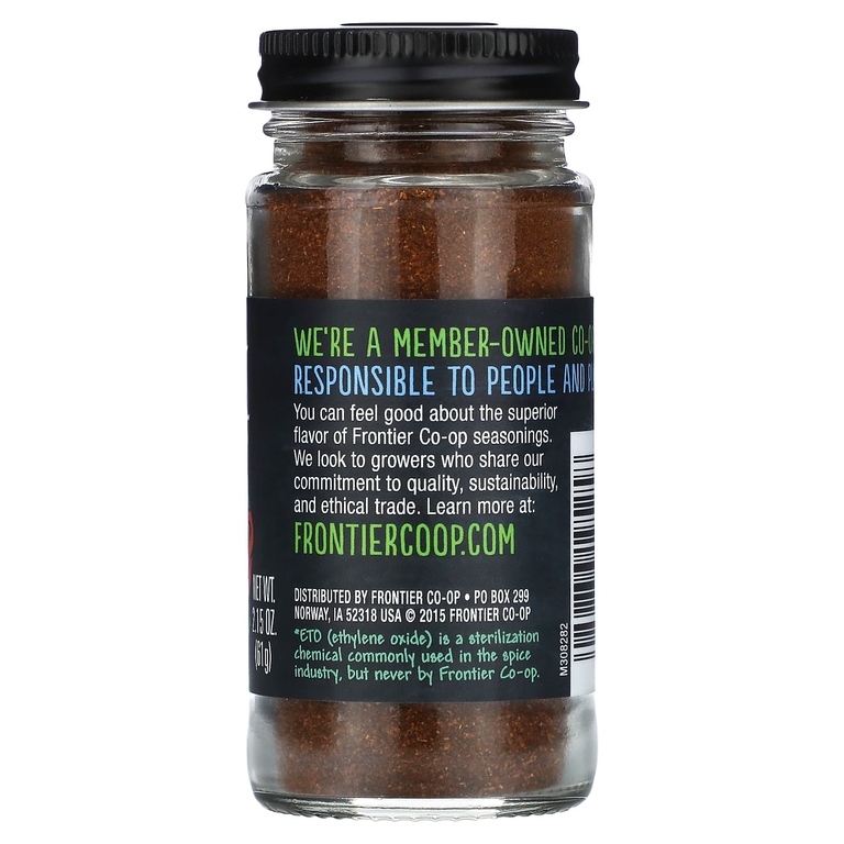 Frontier Co-op, Chipotle, копченый красный перец халапеньо, 61 г (2,15 унции)
