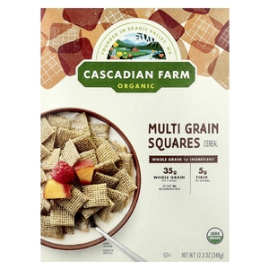 Cascadian Farm, Органические мультизерновые квадратики, 348 г (12,3 унций)