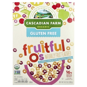 Cascadian Farm, хлопья, фруктовые колечки, 289 г (10,2 унции)