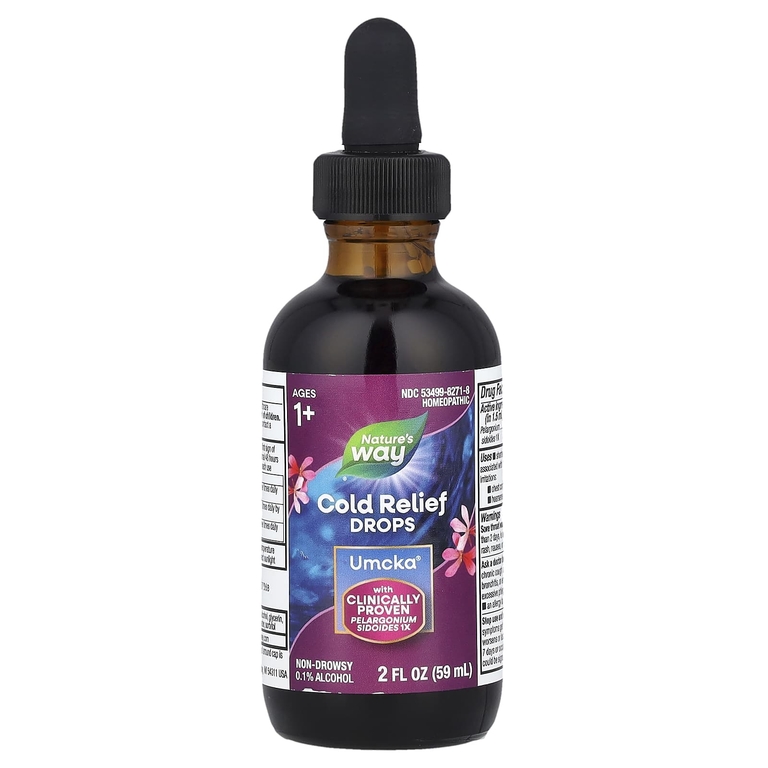 Nature's Way, Umcka®, капли от простуды, для детей от 1 года, 59 мл (2 жидк. унции)