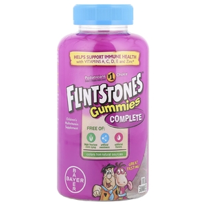 Flintstones, полноценный комплекс мультивитаминов для детей с витаминами A, C, D, E и цинком, 180 жевательных таблеток