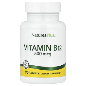 NaturesPlus, Витамин B12, 500 мкг, 90 таблеток