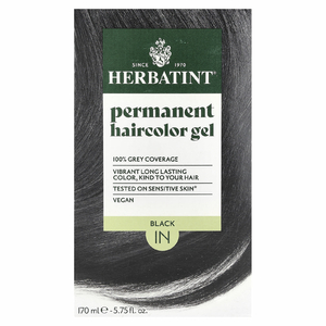 Herbatint, стойкая гель-краска для волос, 1N, черный, 170 мл (5,75 жидк. унции)