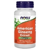 NOW Foods, экстракт женьшеня американского, 100 вегетарианских капсул
