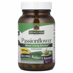 Nature's Answer, пассифлора, 60 вегетарианских капсул (250 мг в 1 капсуле)