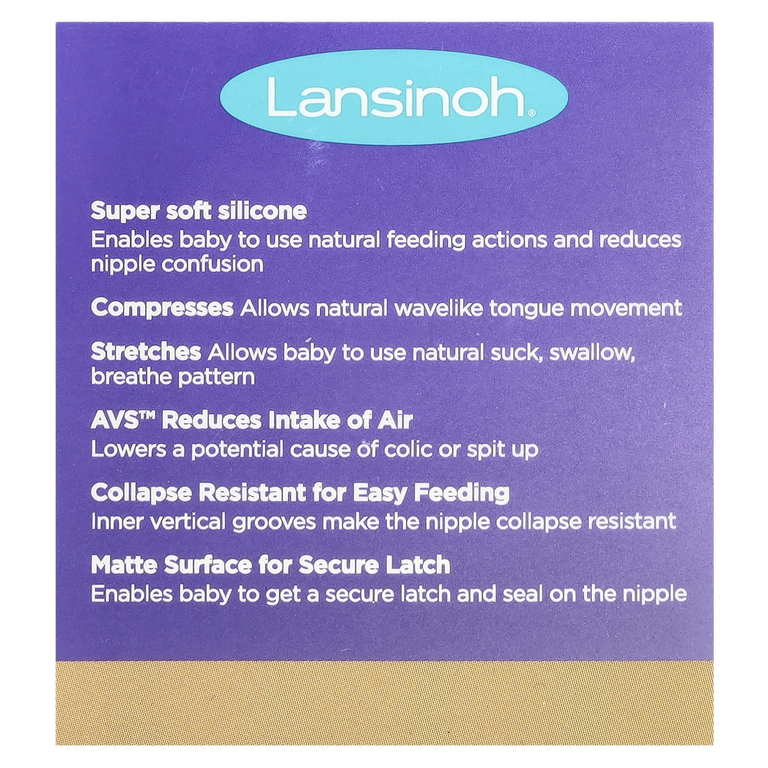 Lansinoh, NaturalWave, соски со средним потоком, 2 шт.