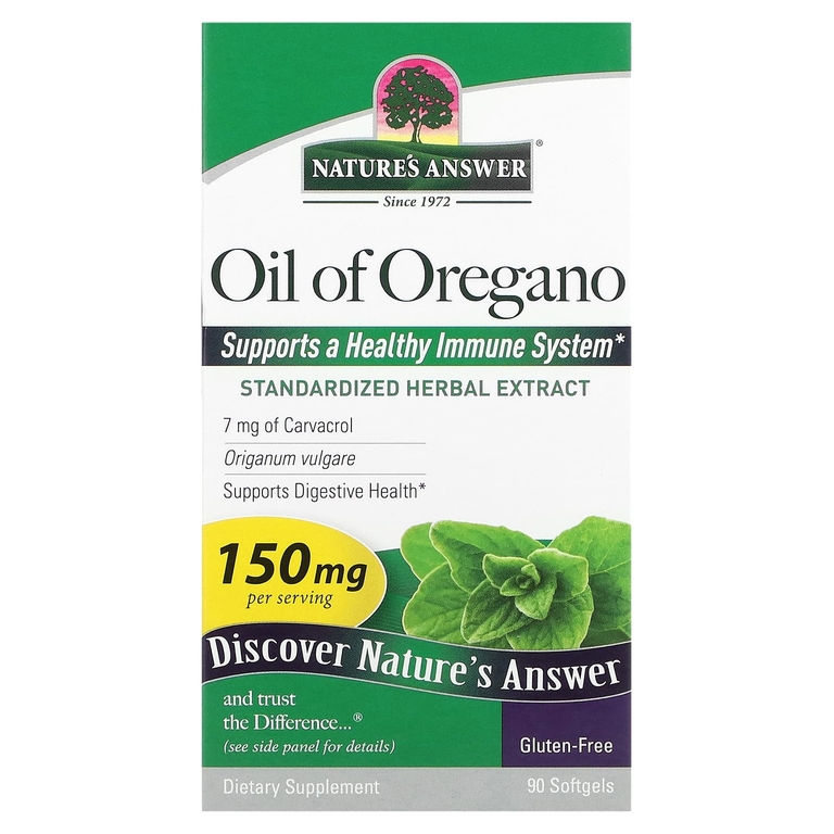 Nature's Answer, масло орегано, 150 мг, 90 мягких таблеток