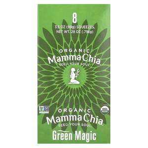 Mamma Chia, Organic Chia Squeeze, Vitality Snack, Green Magic, 8 порций, 99 г (3,5 унции)