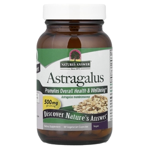 Nature's Answer, астрагал, 500 мг, 60 вегетарианских капсул