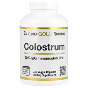 California Gold Nutrition, молозиво, 240 растительных капсул