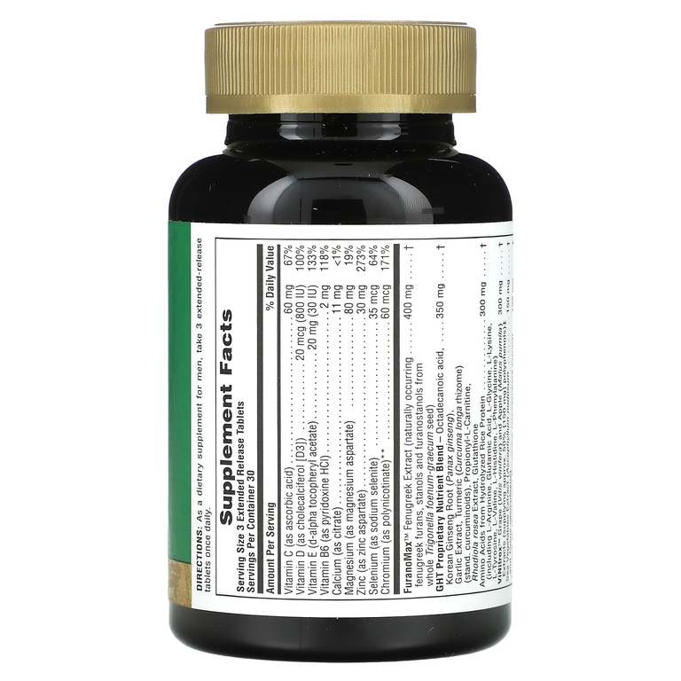 NaturesPlus, Ultra GHT Male, 90 таблеток с замедленным высвобождением