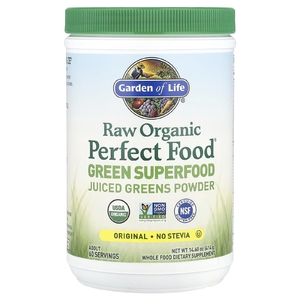 Garden of Life, Raw Organic Perfect Food, Green Superfood, порошок сочной зелени, классический вкус, 414 г (14,6 унции)