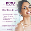 NOW Foods, Solutions, для здоровья волос, кожи и ногтей, 90 вегетарианских капсул