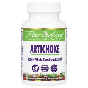 Paradise Herbs, артишок, 60 вегетарианских капсул