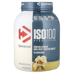 Dymatize, гидролизованный изолят сывороточного протеина, со вкусом ванили, 1,37 кг (3 фунта)