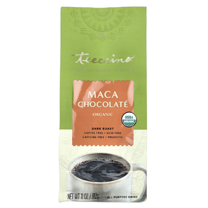 Teeccino, органический травяной кофе из цикория, шоколад и мака, темная обжарка, без кофеина, 312 г (11 унций)