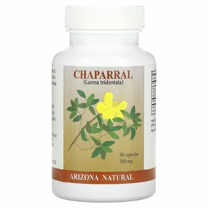 Arizona Natural, чапараль, 500 мг, 90 капсул (250 мг в 1 капсуле)