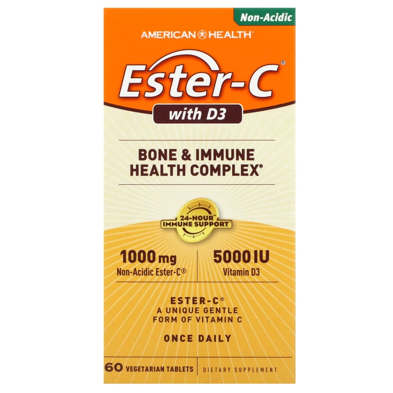 American Health, Ester-C с D3, 60 вегетарианских таблеток