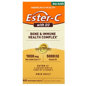 American Health, Ester-C с D3, 60 вегетарианских таблеток