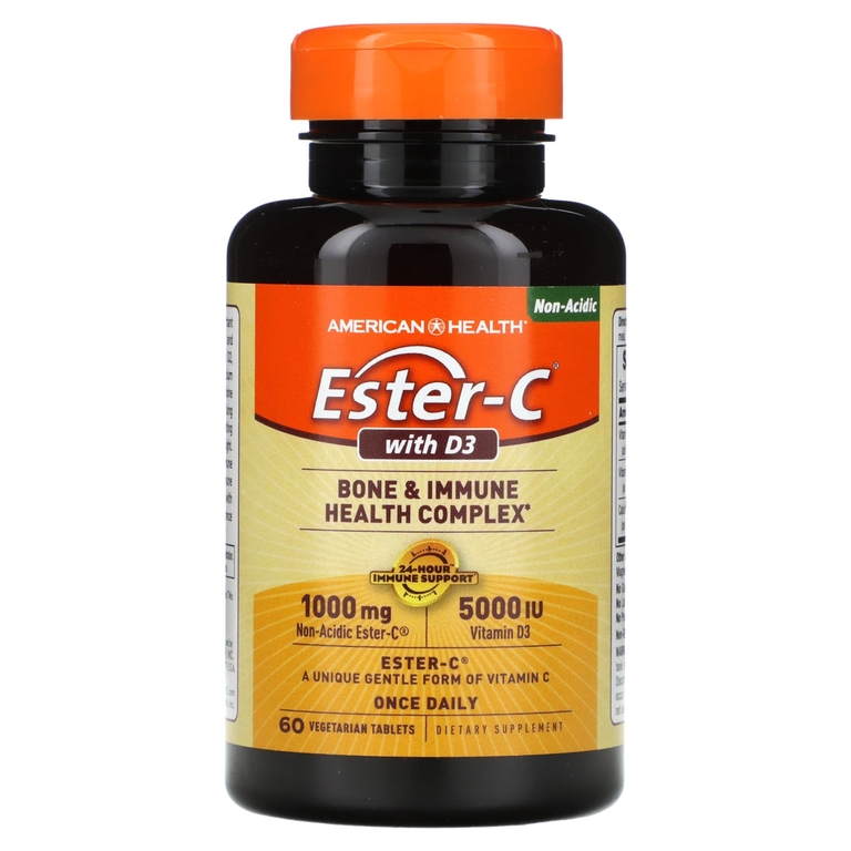 American Health, Ester-C с D3, 60 вегетарианских таблеток