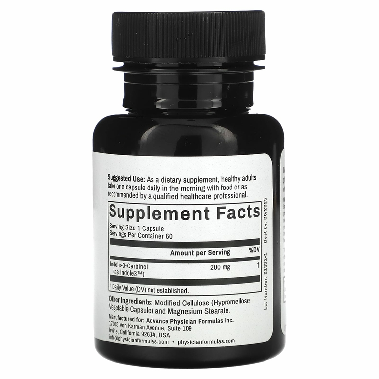 Advance Physician Formulas, индол-3-карбинол, 200 мг, 60 капсул