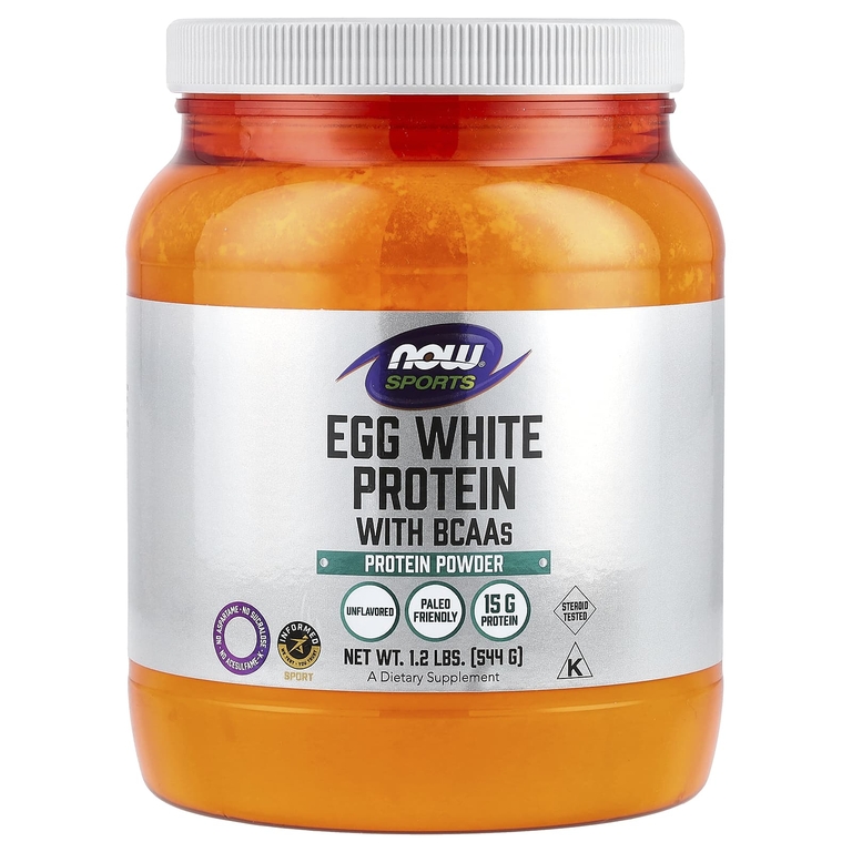 NOW Foods, Sports, протеин из яичного белка, протеиновый порошок, 544 г (1,2 фунта)