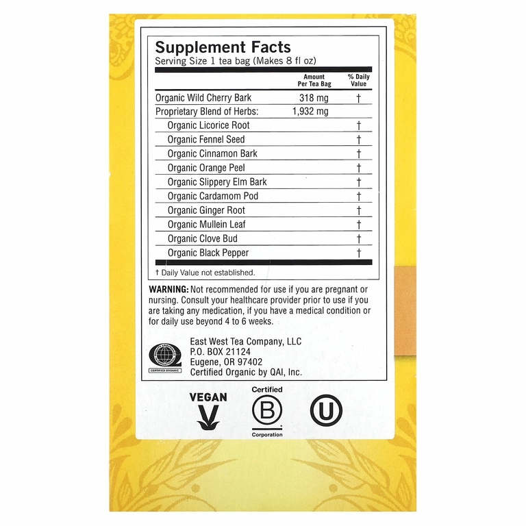 Yogi Tea, Throat Comfort, без кофеина, 16 чайных пакетиков, 36 г (1,27 унции)