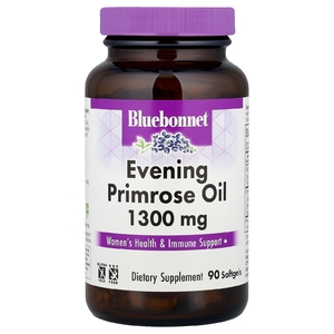 Bluebonnet Nutrition, масло примулы вечерней, 1300 мг, 90 мягких желатиновых капсул