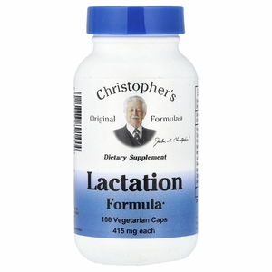 Christopher's Original Formulas, средство для лактации, 100 вегетарианских капсул