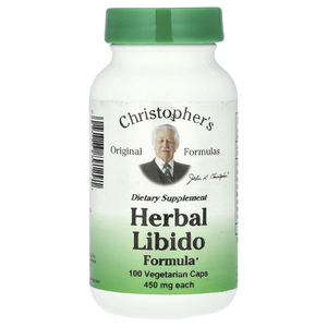 Christopher's Original Formulas, Травяная формула для либидо, 450 мг, 100 вегетарианских капсул