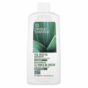 Desert Essence, Жидкость для полоскания рта с маслом чайного дерева, мята колосистая, 237 мл (8 жидк. унц.)