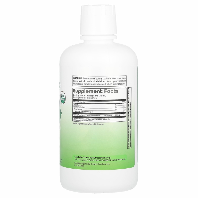 Dynamic Health, сок алоэ вера, 946 мл (32 жидк. унции)