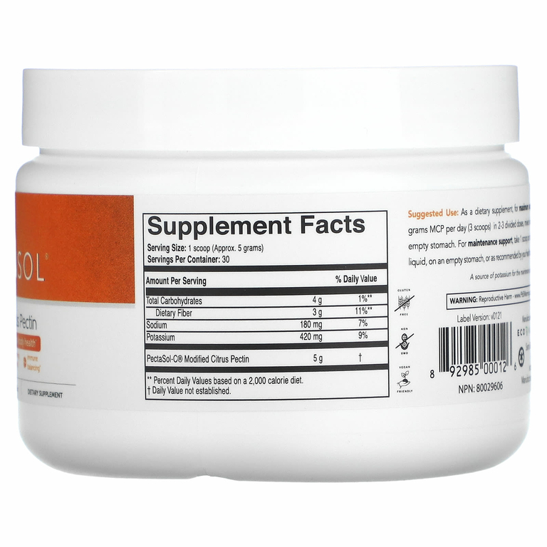 Econugenics, PectaSol-C, модифицированный цитрусовый пектин, 150 г (5,29 унции)