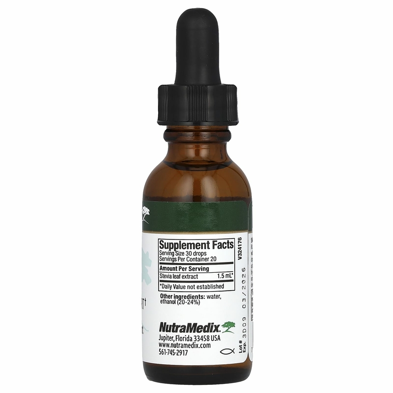 NutraMedix, Стевия, поддержка микроорганизмов, 30 мл (1 жидк. Унция)