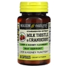 Mason Natural, стандартизованный экстракт расторопши и клюквы, средство для очищения печени и почек, 60 капсул