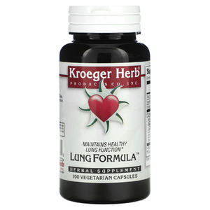 Kroeger Herb Co, формула для здоровья легких, 100 вегетарианских капсул