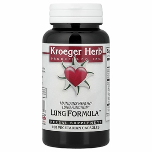 Kroeger Herb Co, Поддержка нормальной работы легких, 100 вегетарианских капсул
