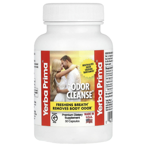 Yerba Prima, Odor Cleanse, капсулы для свежести дыхания и тела, 50 капсул