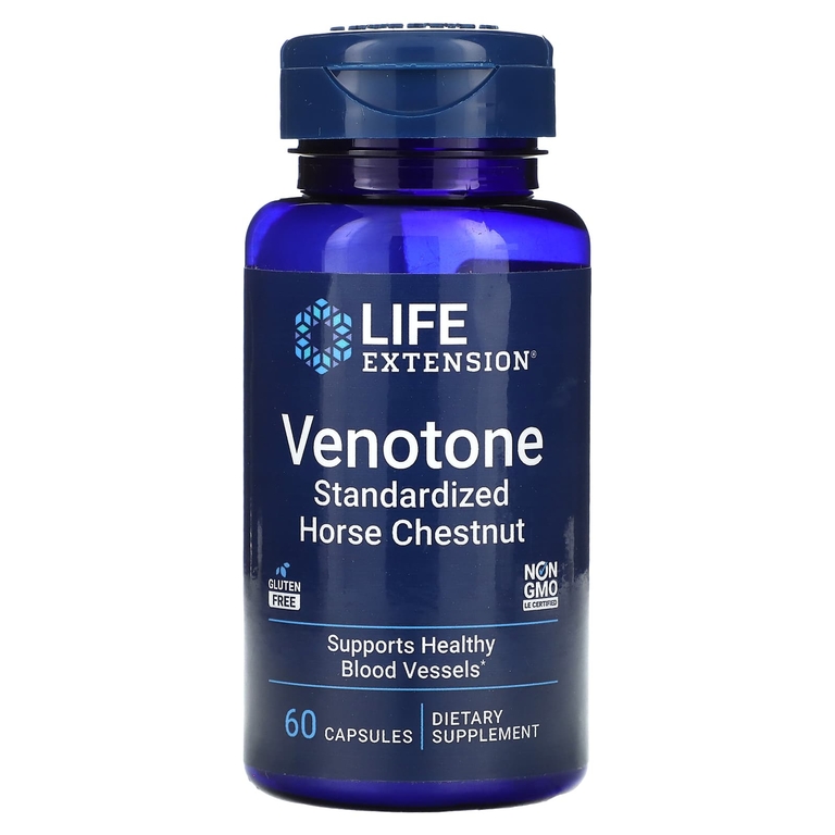 Life Extension, Venotone, стандартизированный экстракт конского каштана, 60 капсул