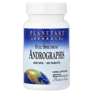 Planetary Herbals, андрографис, 400 мг, 60 таблеток
