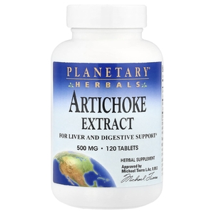 Planetary Herbals, Экстракт артишока, 500 мг, 120 таблеток