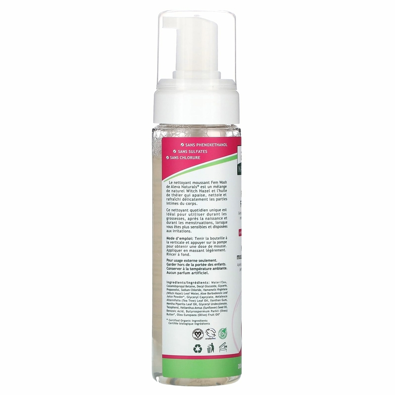 Aleva Naturals, Пенка для умывания для женщин, 200 мл (6,75 жидк. унц.)